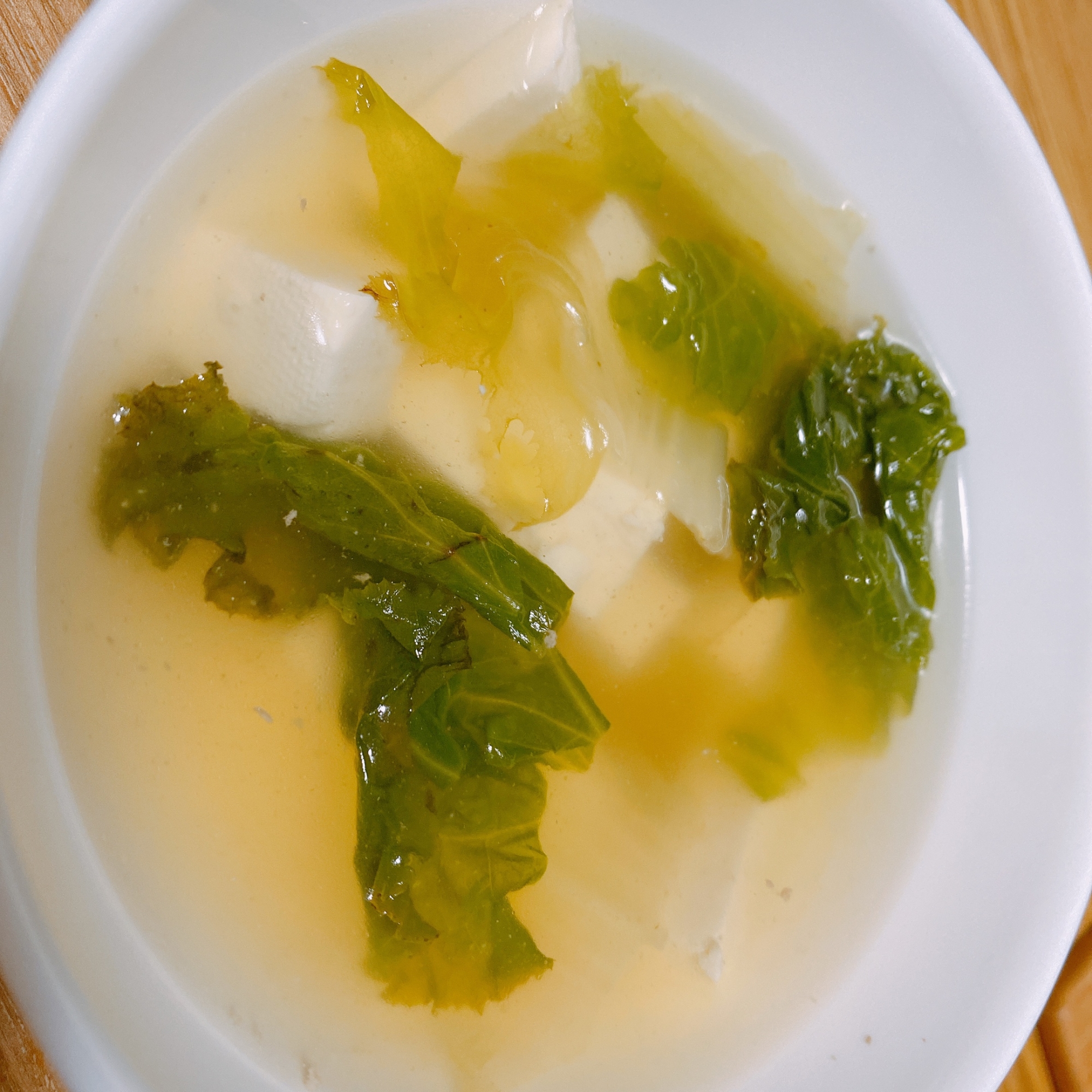 グリーンリーフと豆腐の中華スープ レシピ 作り方 By Miayaa 楽天レシピ グリーンリーフと豆腐の中華スープ レシピ 作り方 By Miayaa 楽天レシピ