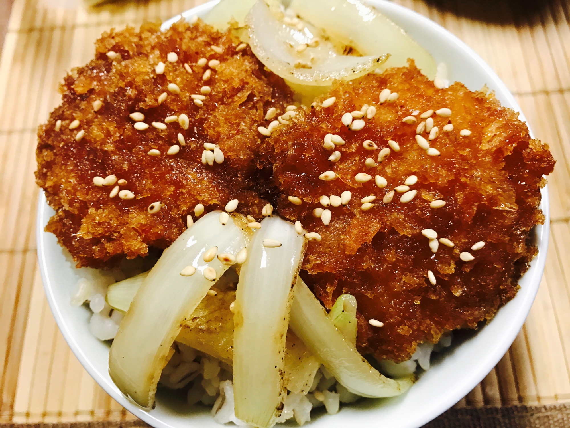 アレンジ！オニオンソースカツ丼