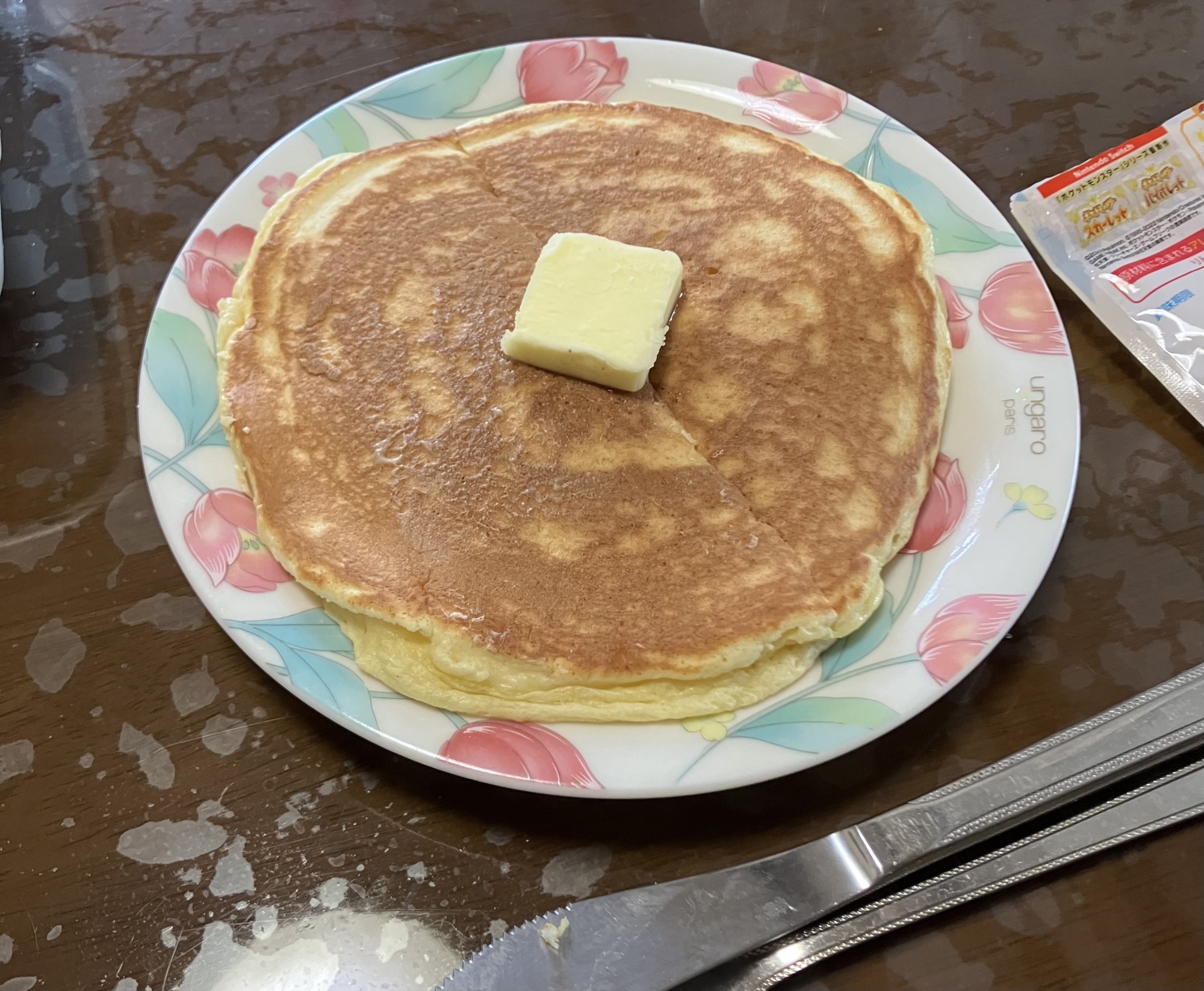 黒糖りんご入りパンケーキ