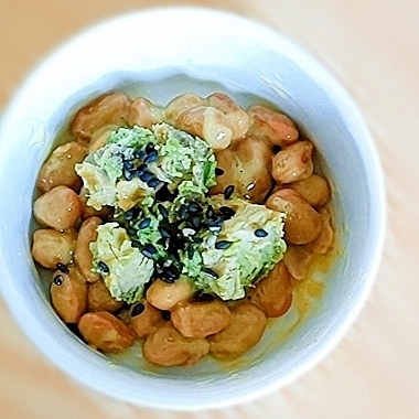 アボカド納豆美味しく頂きました(*^-^*)