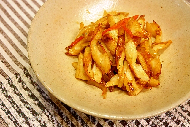 ちくわのカレーきんぴら めんつゆで簡単 レシピ 作り方 By Yunachi 楽天レシピ