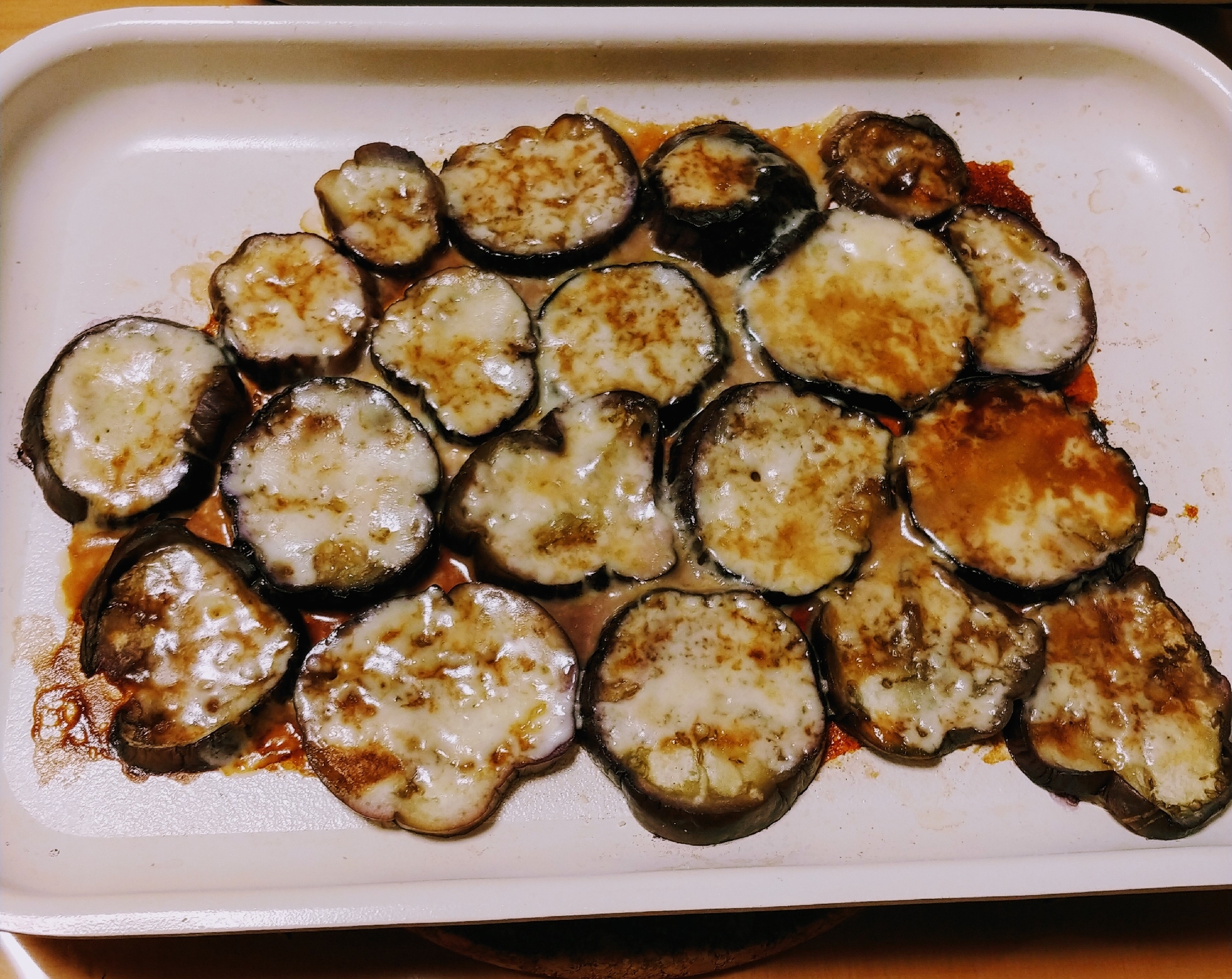 お好み焼き風☆ナスのチーズ焼き