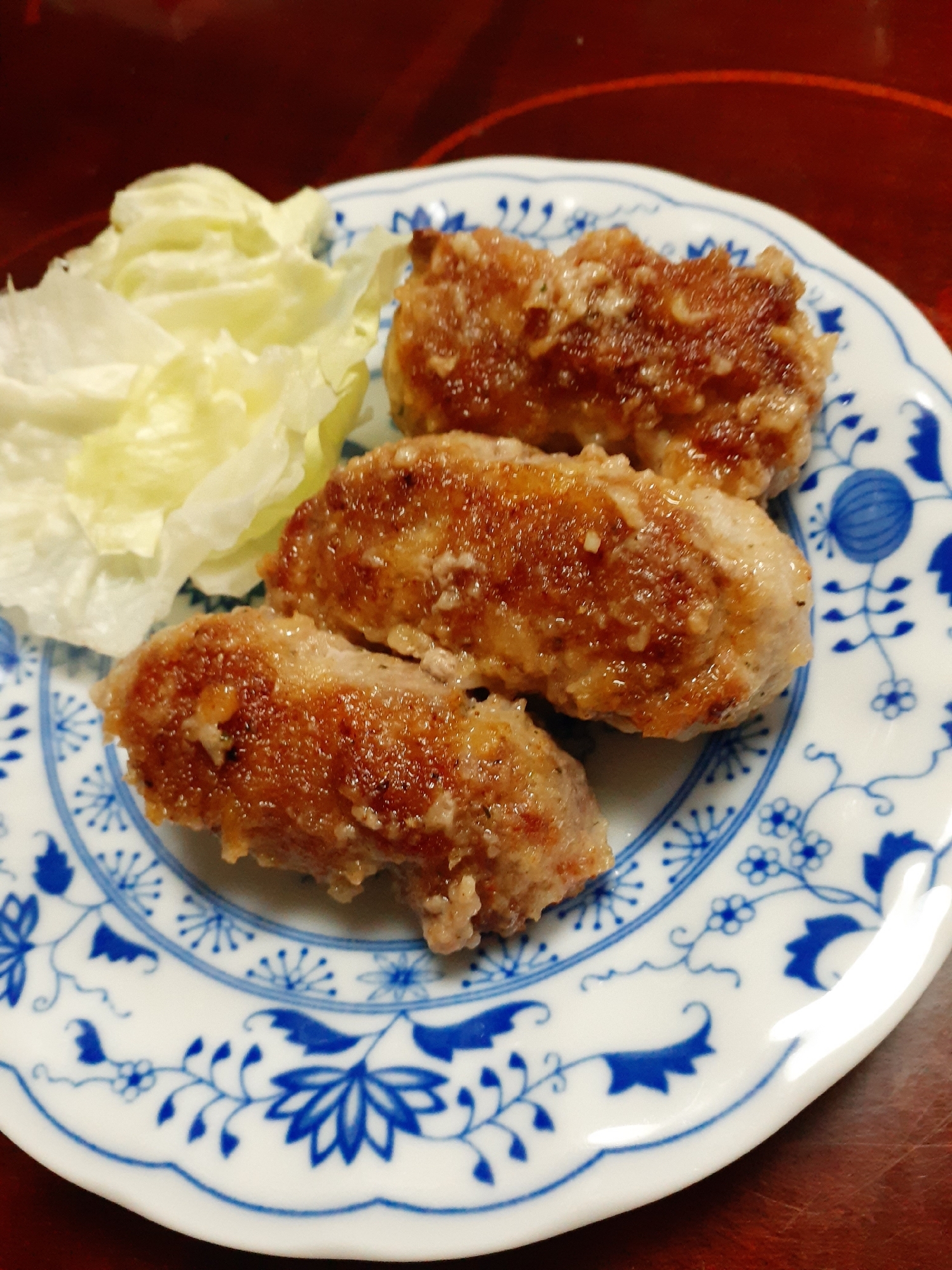 豚切り落とし肉でハーブとチーズ風味カツ