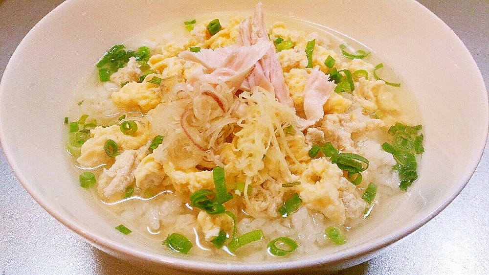 鶏ささみの中華スープご飯◆ヘルシー,朝食,風邪にも