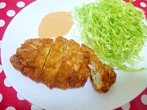 豚カツ＾＾衣をお麩にしてみました＾＾ｖ