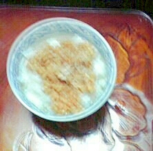 生姜入り挽き割り納豆ご飯