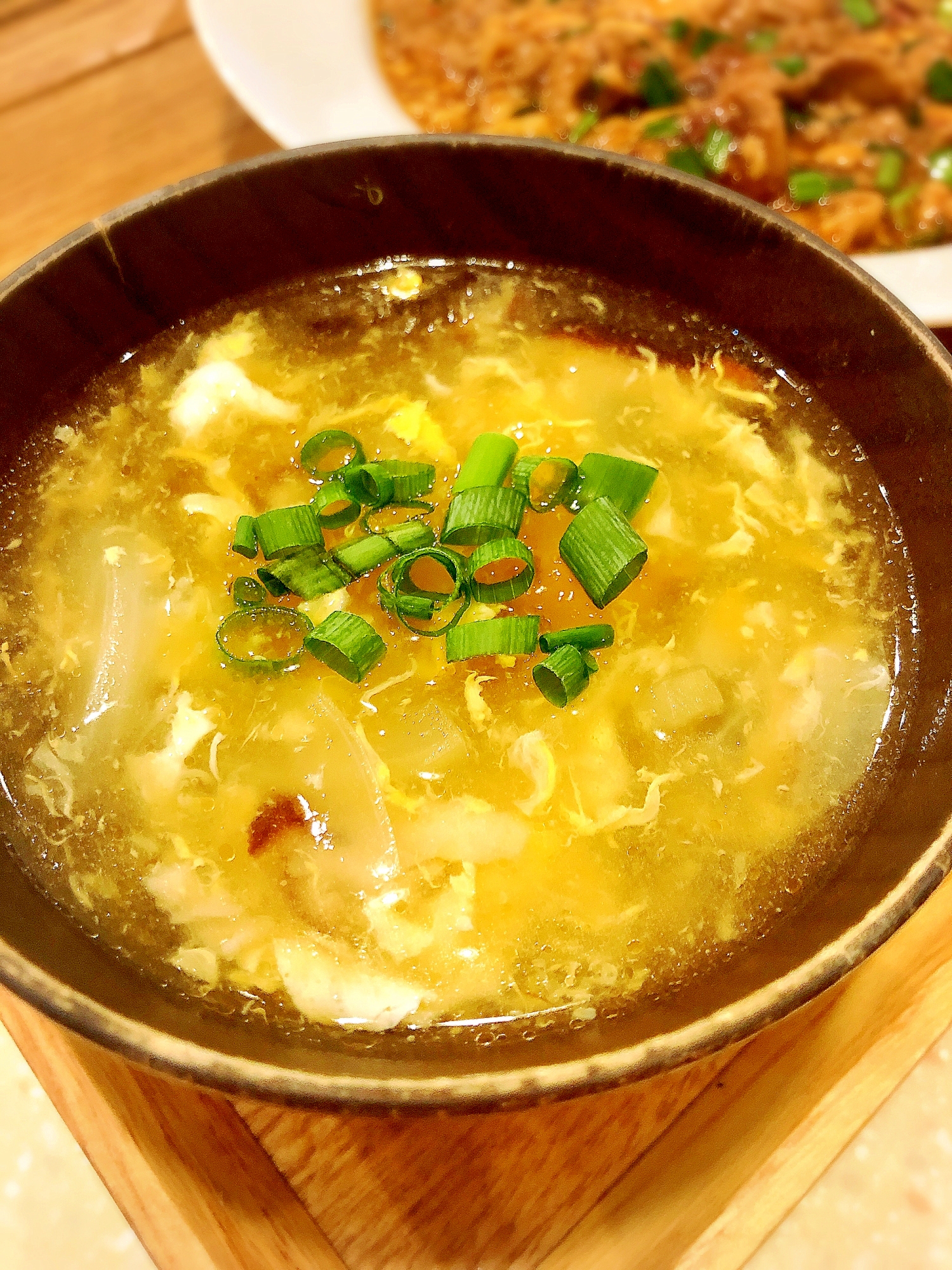 椎茸と卵のふわとろ中華スープ☆