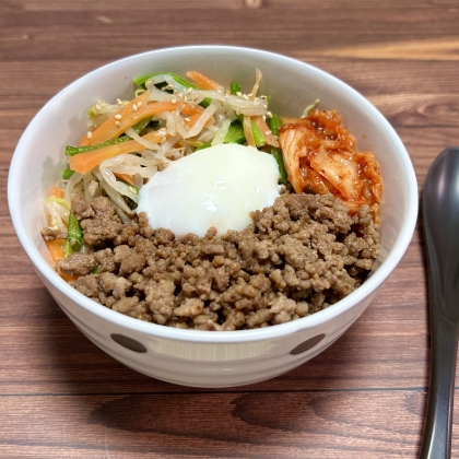 ♡ひき肉で簡単♪お子様も食べられる甘辛ビビンバ♡