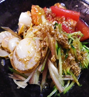 ボイルホタテとみょうがの薬味ダレがけ レシピ 作り方 By Leopoo 楽天レシピ