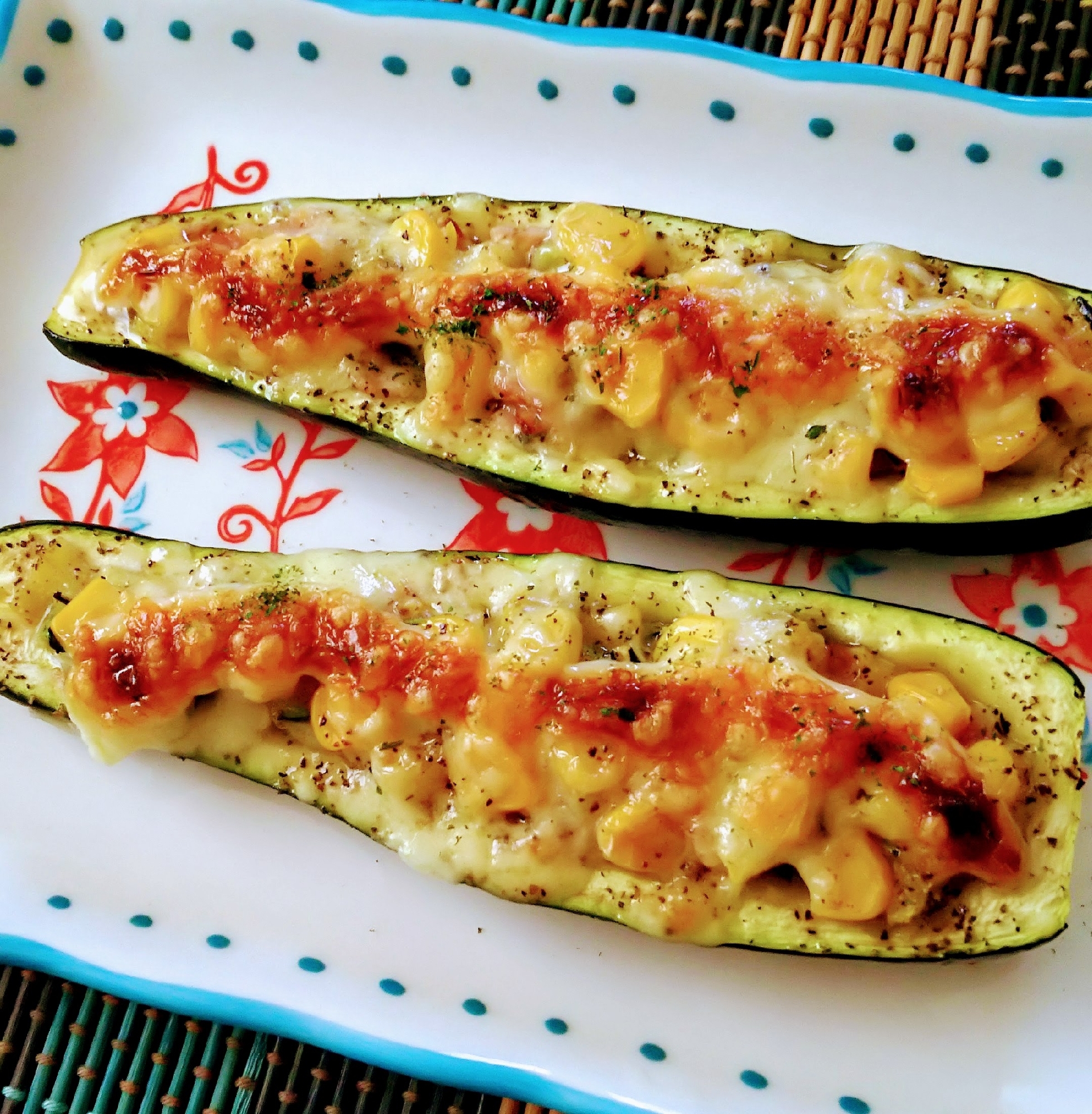 ズッキーニがまるごと食べられる♪チーズ焼き