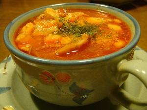 トマトの真っ赤なスープ
