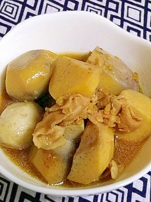里芋と豚バラの醤油麹煮