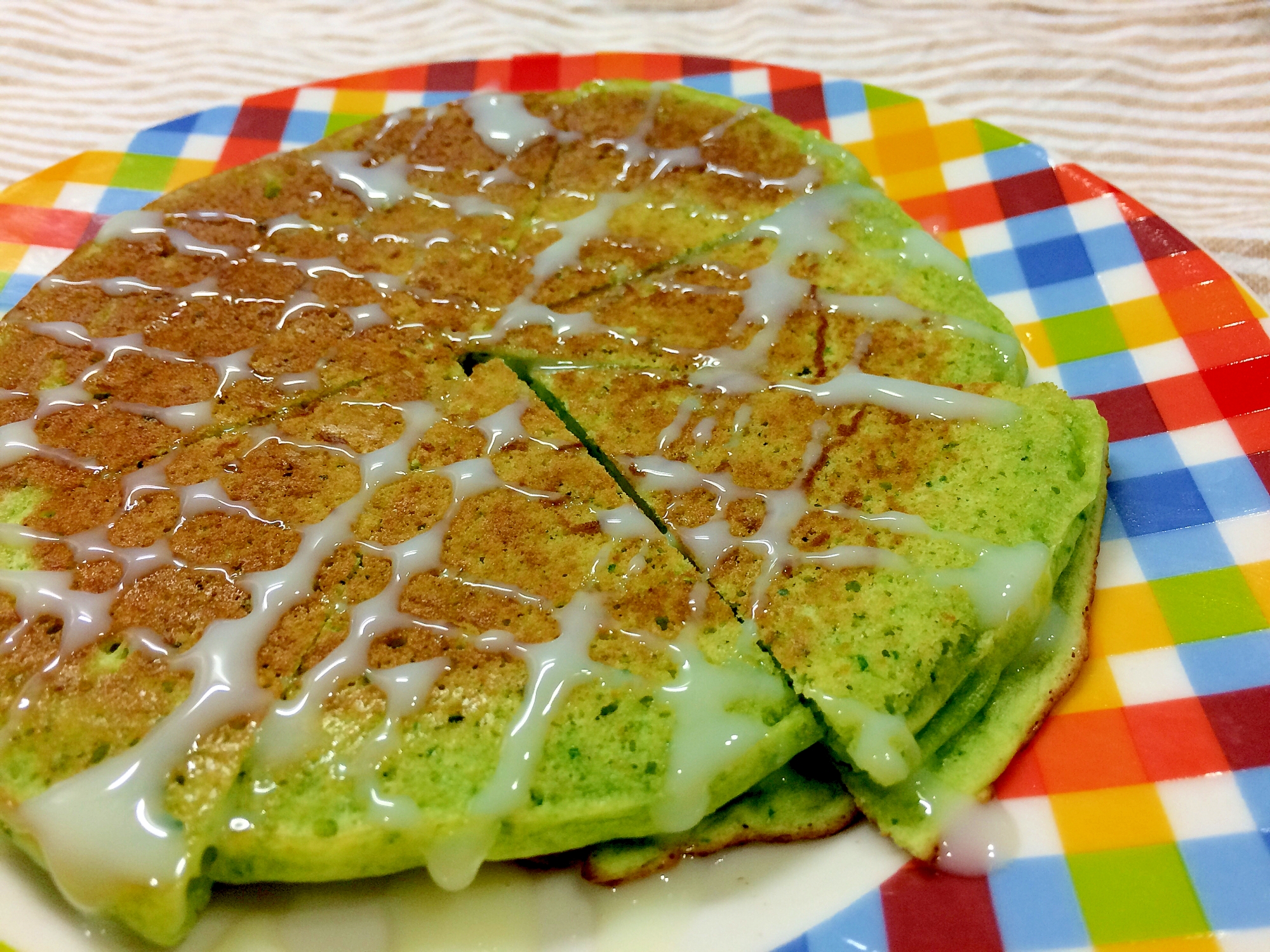 ほうれん草とお豆腐のパンケーキ【卵なし】