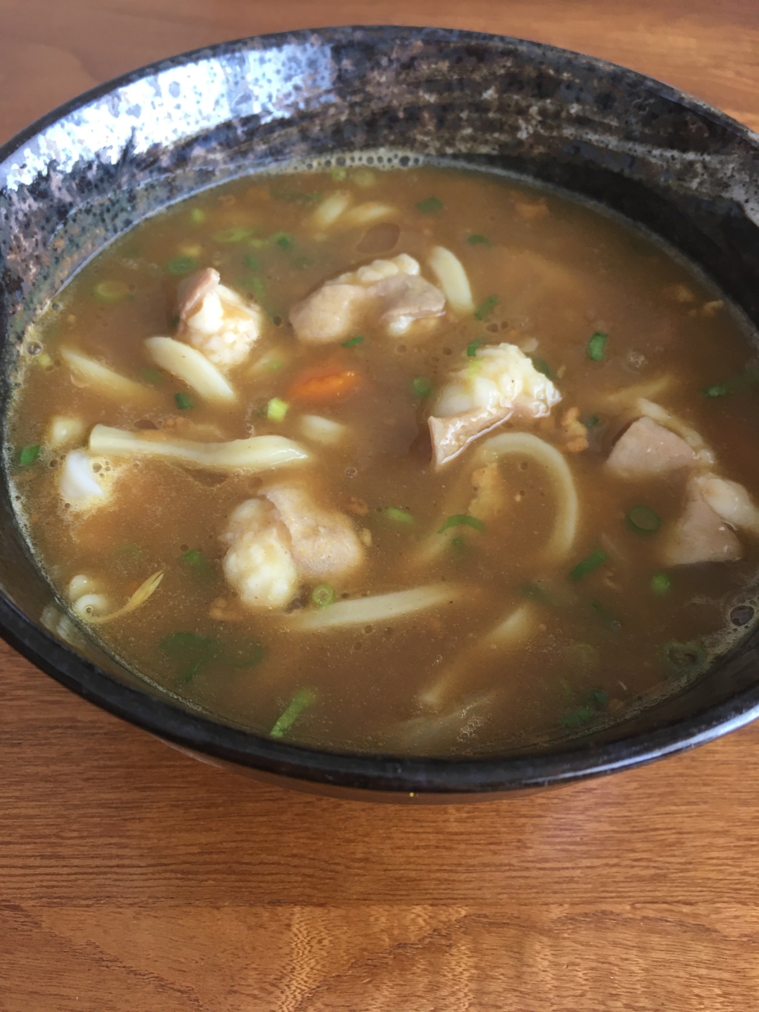 牛ホルモン入り☆カレーうどん