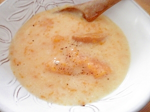 バターナッツの豆乳スープ