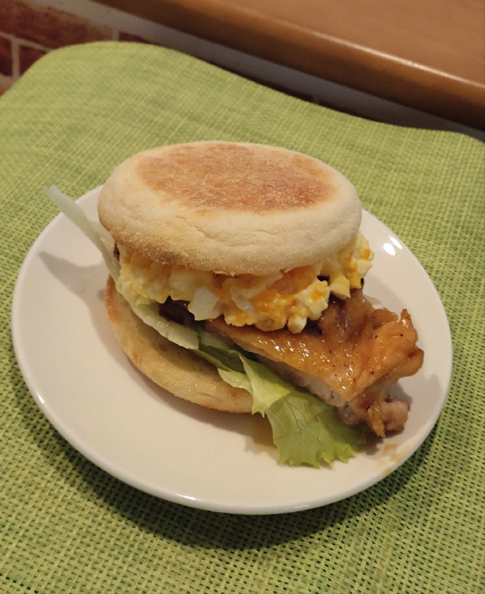 タルタルソースで♡照り焼きチキンサンド