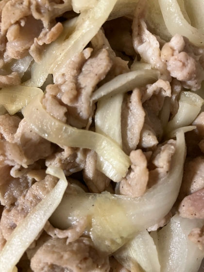豚肉と玉ねぎのポン酢炒め