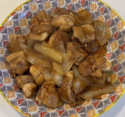 鶏もも肉と玉ねぎの生姜焼き♪