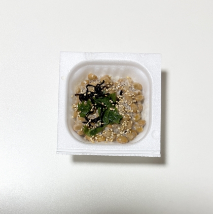 大葉塩昆布ごまの納豆