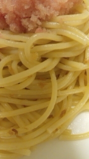 オリーブオイルでさっぱり系♡明太子のパスタ♡