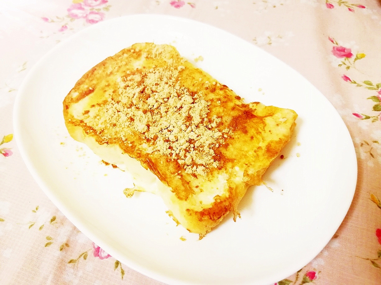 黄粉＆シナモン風味♪豆乳フレンチトースト