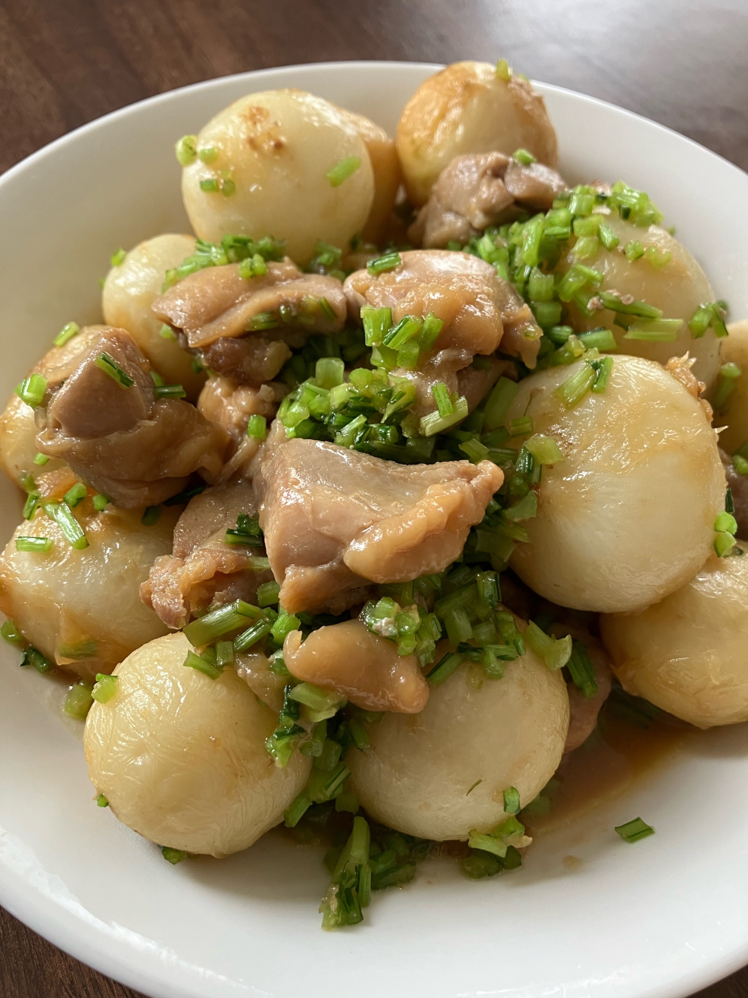 鶏肉とかぶの炒め煮