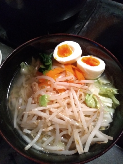 簡単に美味しくできました！塩ラーメン好きの娘が喜んでいました(^o^)