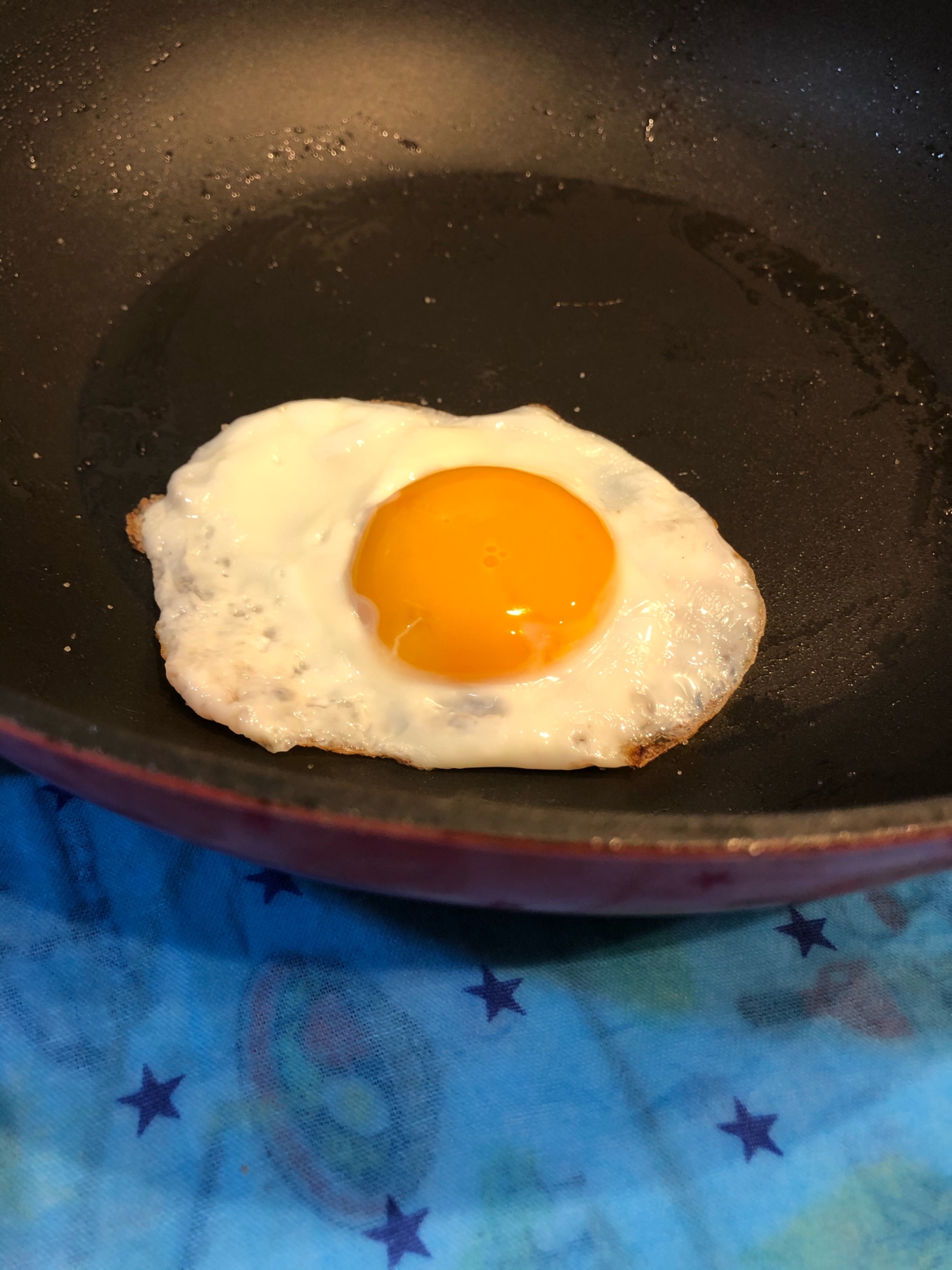 フライパン上で好みの焼き加減を保つ目玉焼きの焼き方 レシピ 作り方 By 早希7879 楽天レシピ