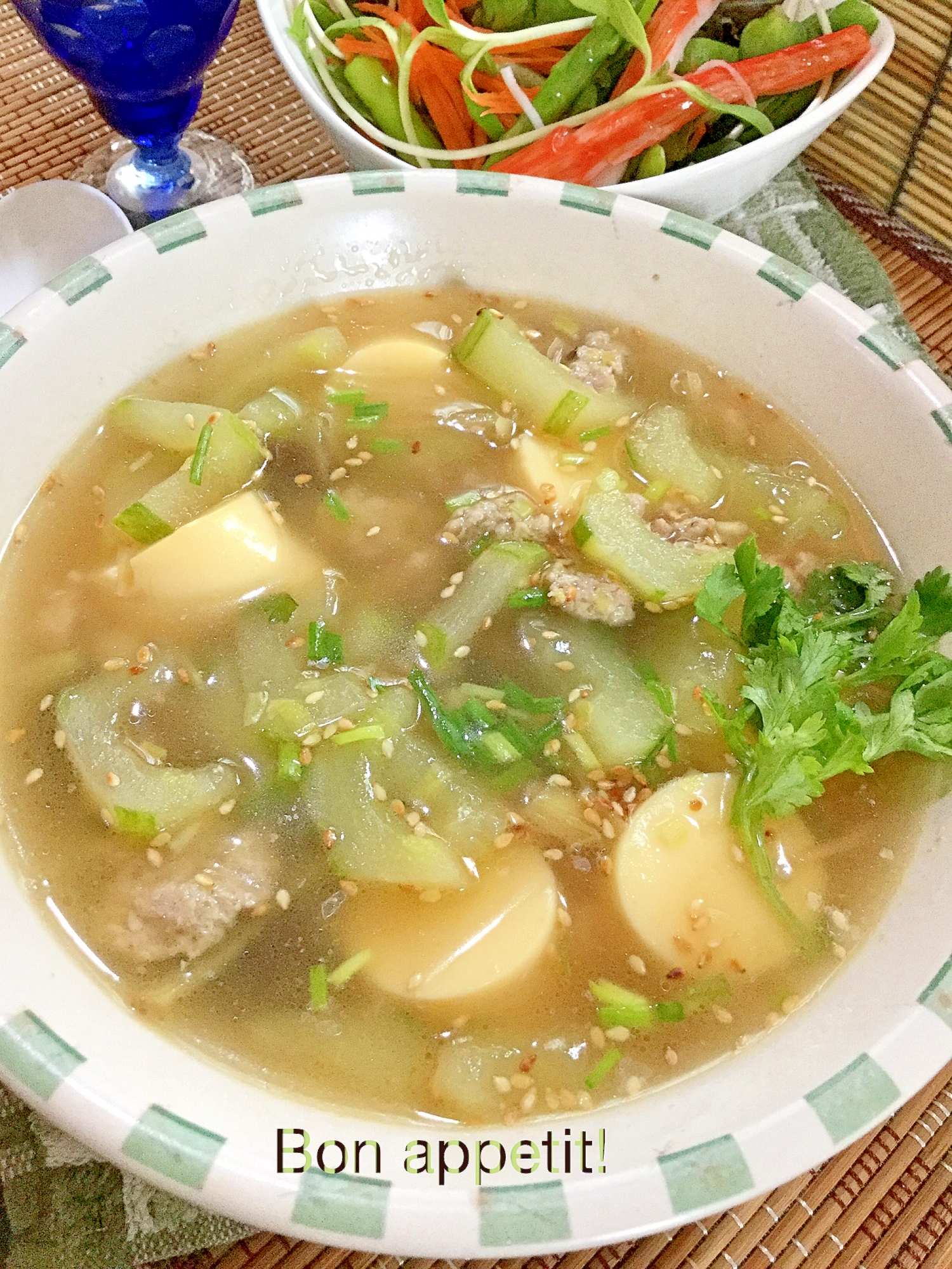 ★☆残った餃子の餡で♪胡瓜のスープ★☆