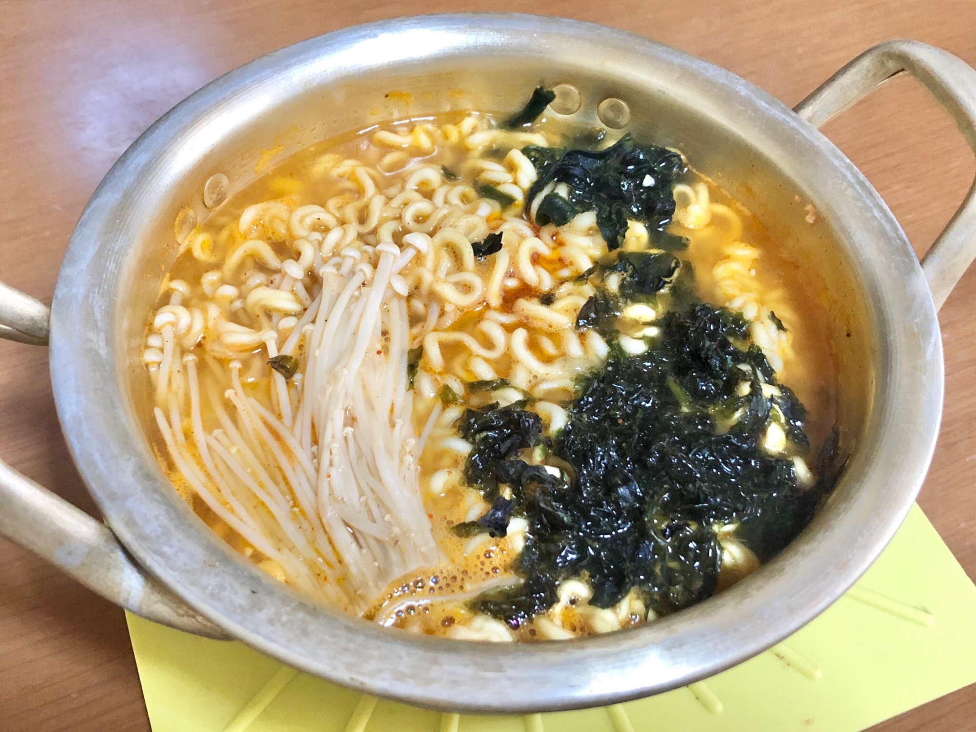 簡単⭐えのき入り辛ラーメンアレンジ