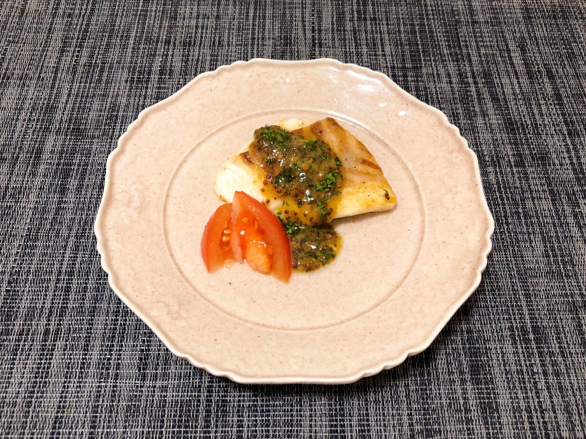 鯛のムニエル!ハニーマスタードソース