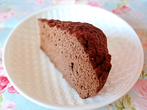 簡単ヘルシー♪おからをチンで、もこふわココアケーキ