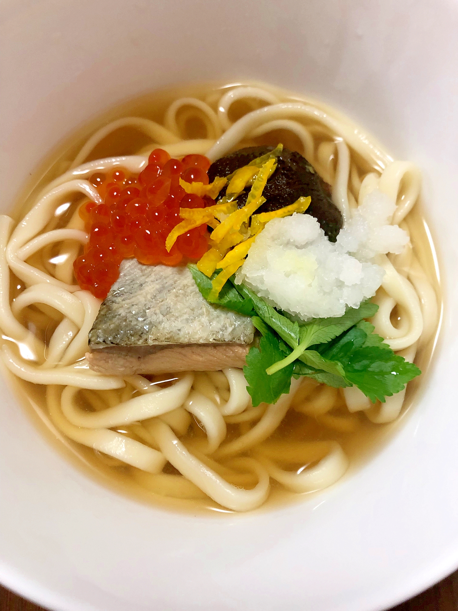 【幼児食】親子で鮭うどん♪