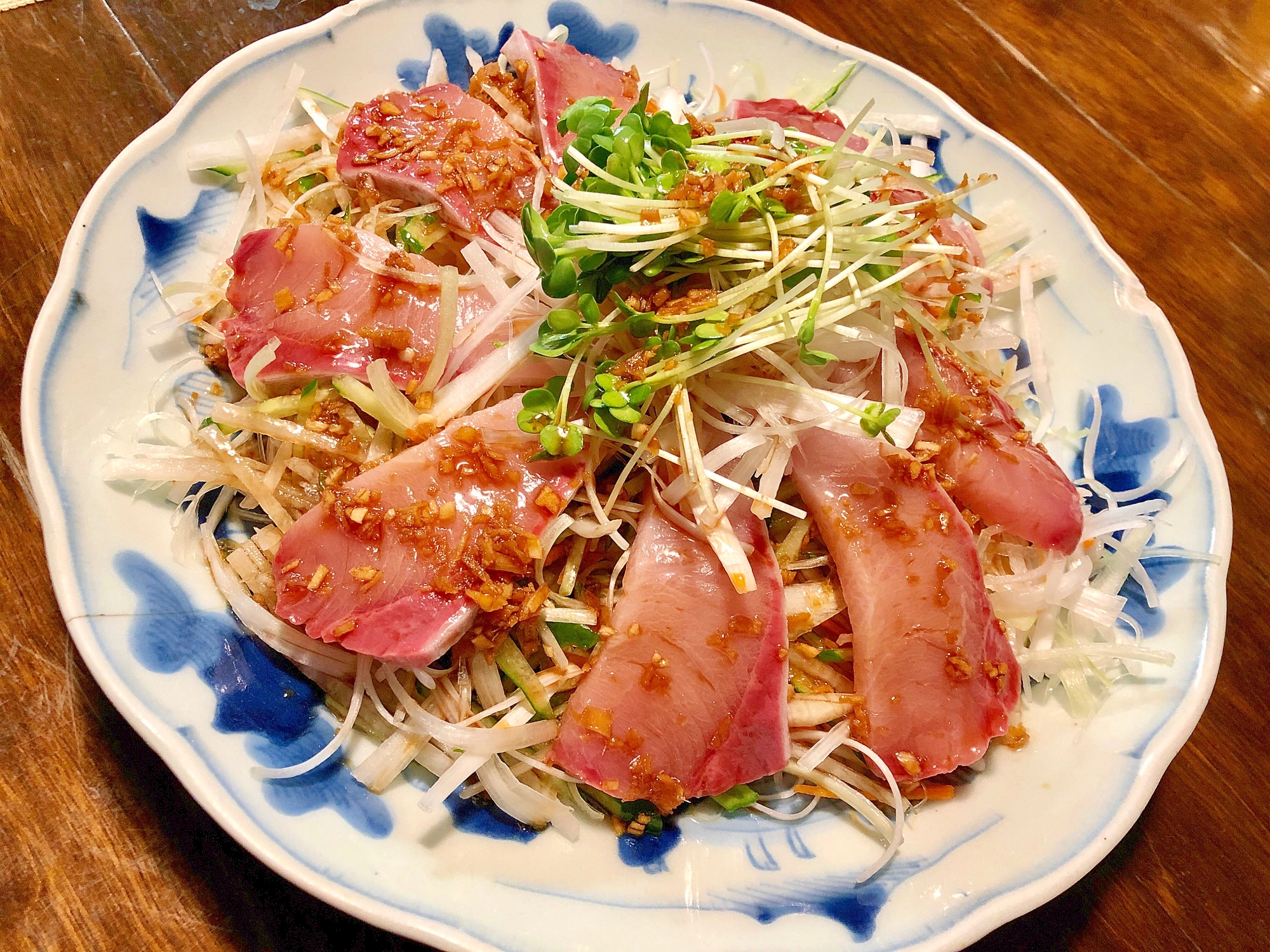 母の日に ぶりのお刺身サラダ 中華風 レシピ 作り方 By きのこのみみ 楽天レシピ 母の日に ぶりのお刺身サラダ 中華風 レシピ 作り方 By きのこのみみ 楽天レシピ