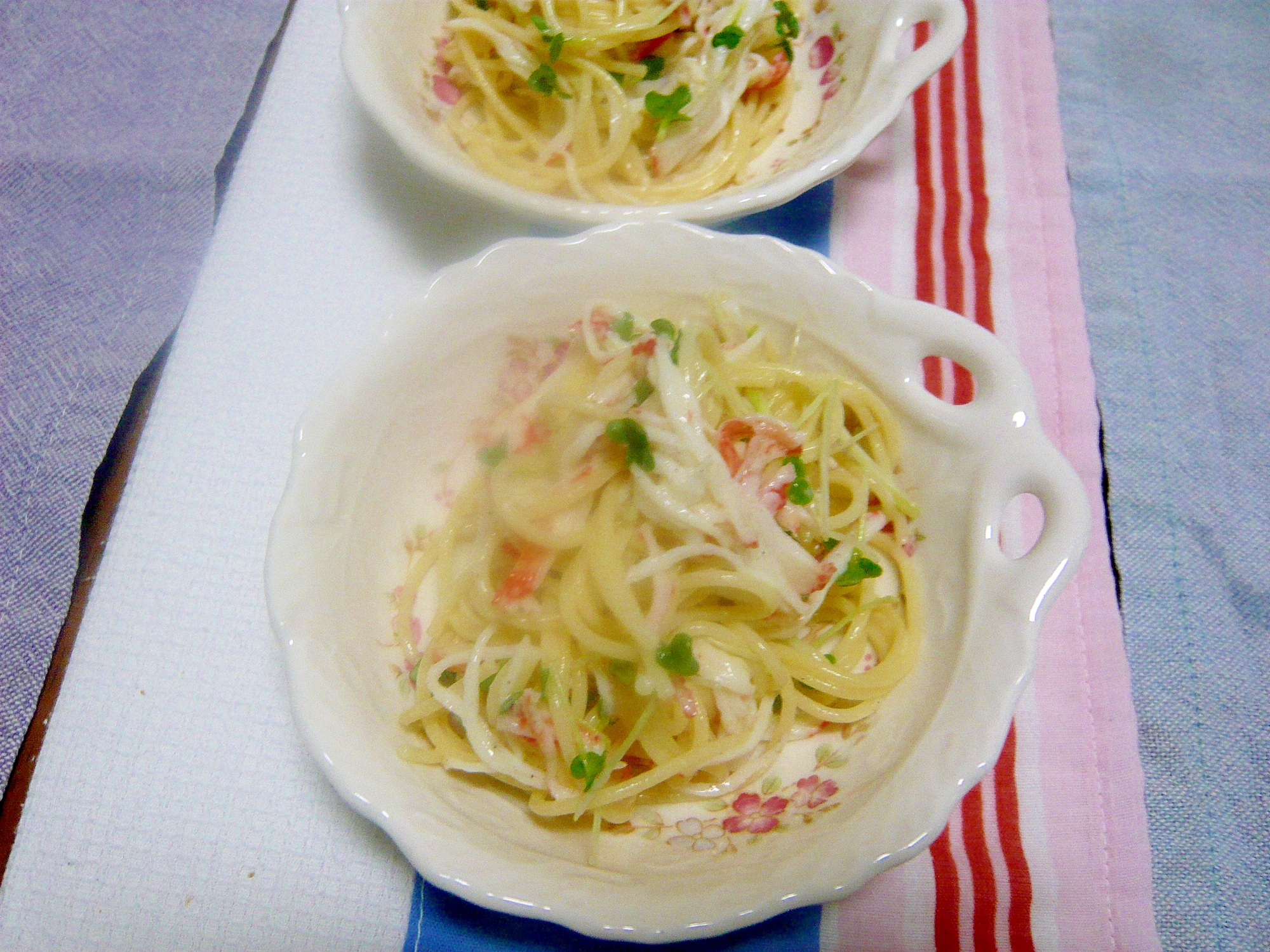 カニカマ スプラウト入りサラスパ レシピ 作り方 By ひろりん1106 楽天レシピ カニカマ スプラウト入りサラスパ レシピ 作り方 By ひろりん1106 楽天レシピ