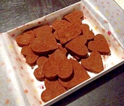 バレンタイン用♡ハート型生チョコ