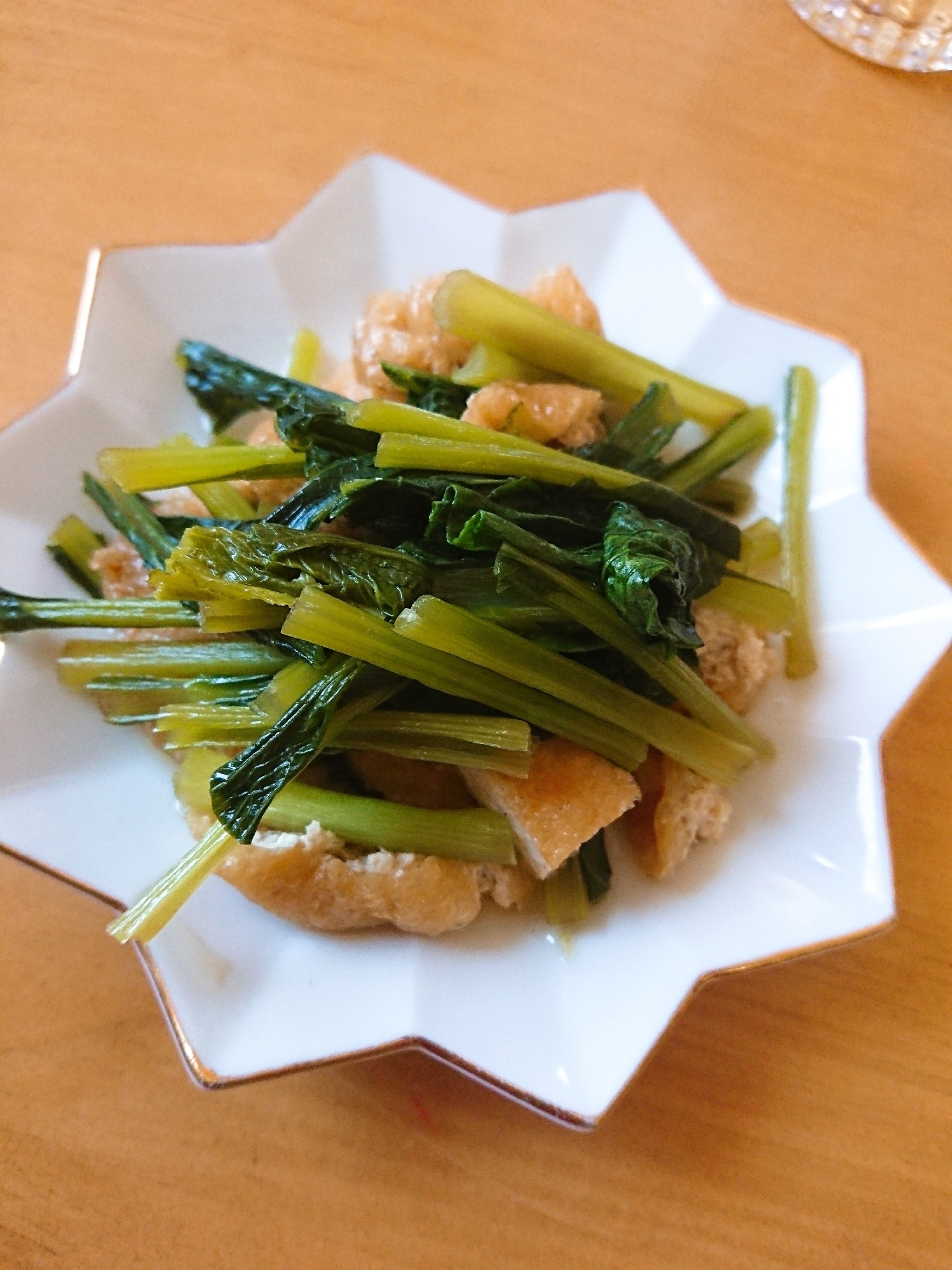 小松菜と油あげの煮浸し