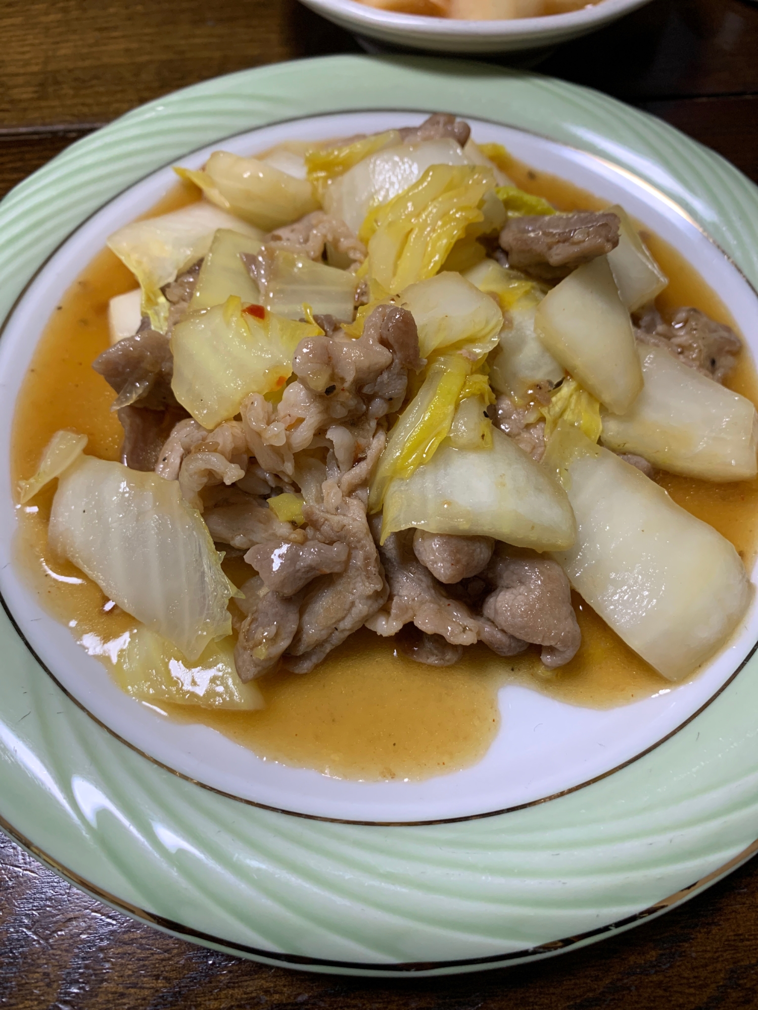 豚肉と白菜の中華炒め