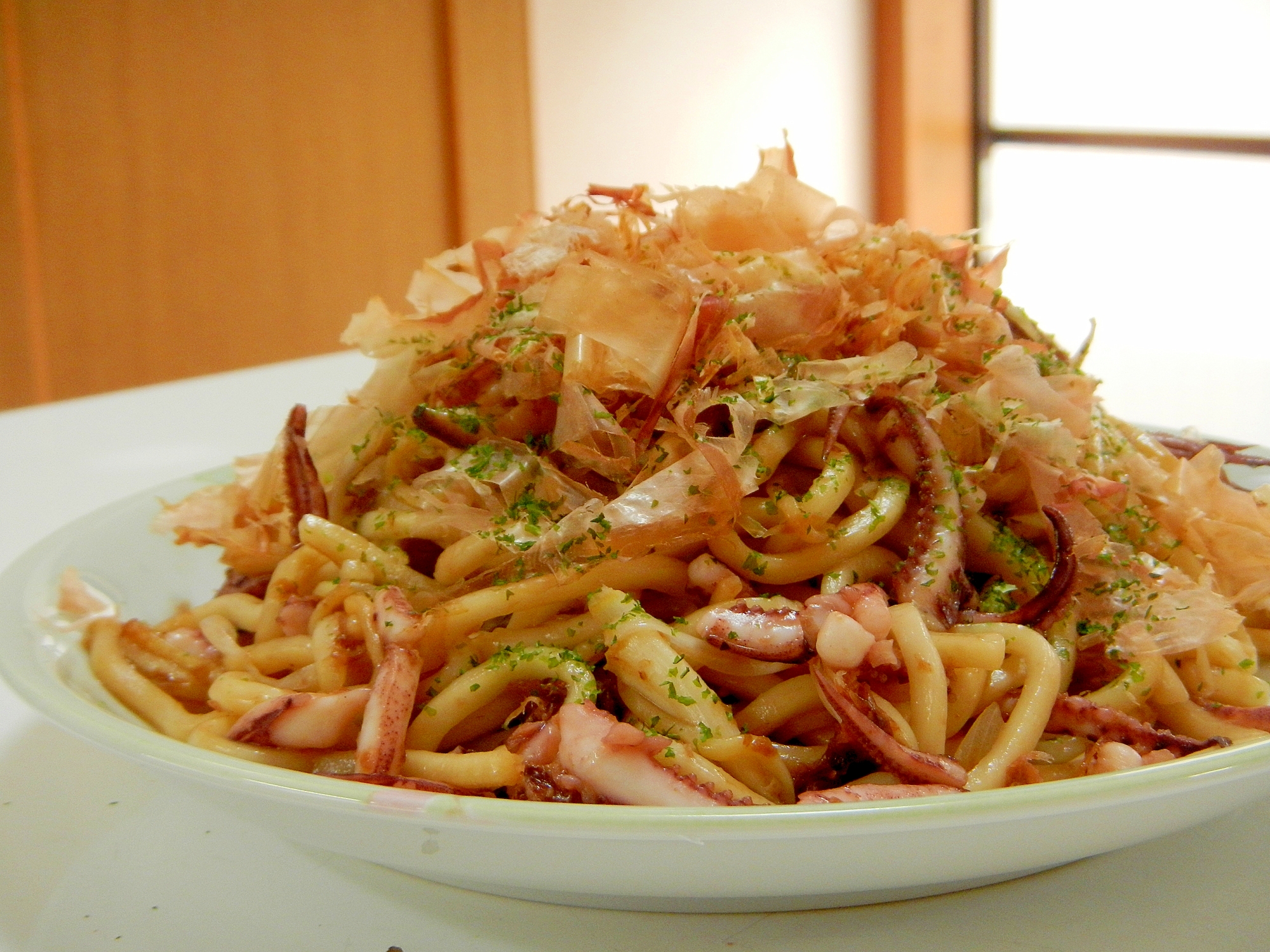 イカ焼きうどん