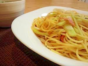 うどの和風パスタ