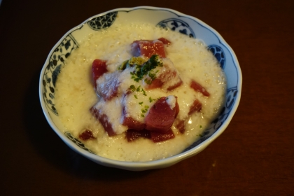 ひと手間で一段と美味しく！まぐろの山かけ