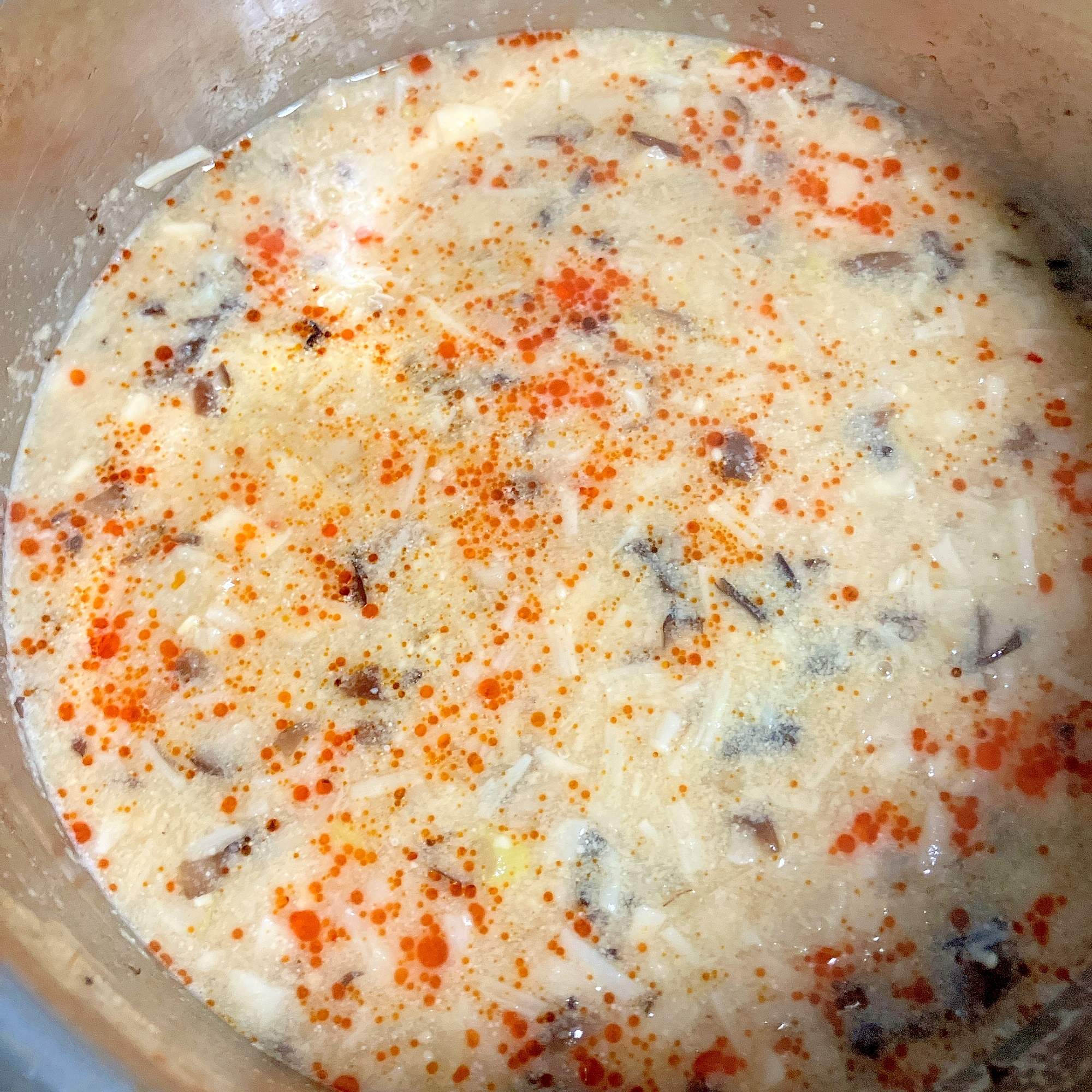 やさしい味わい◎きのこの和風坦々スープ