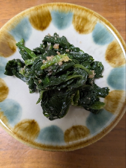 ほうれん草の明太子和え