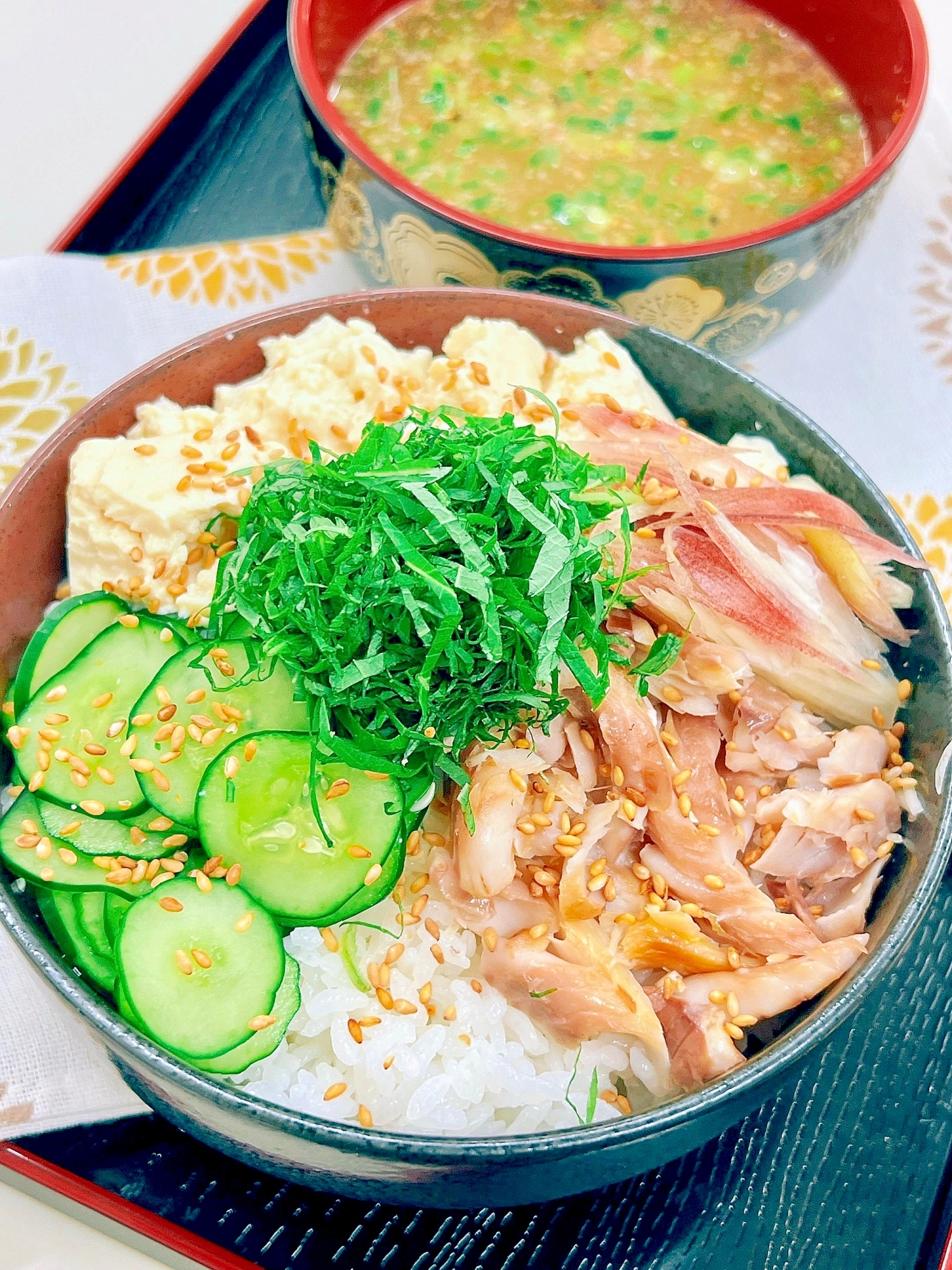 鯵の干物で簡単！冷や汁ご飯