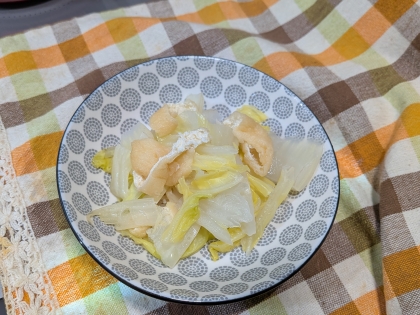 白菜と　あげの　炊いたん