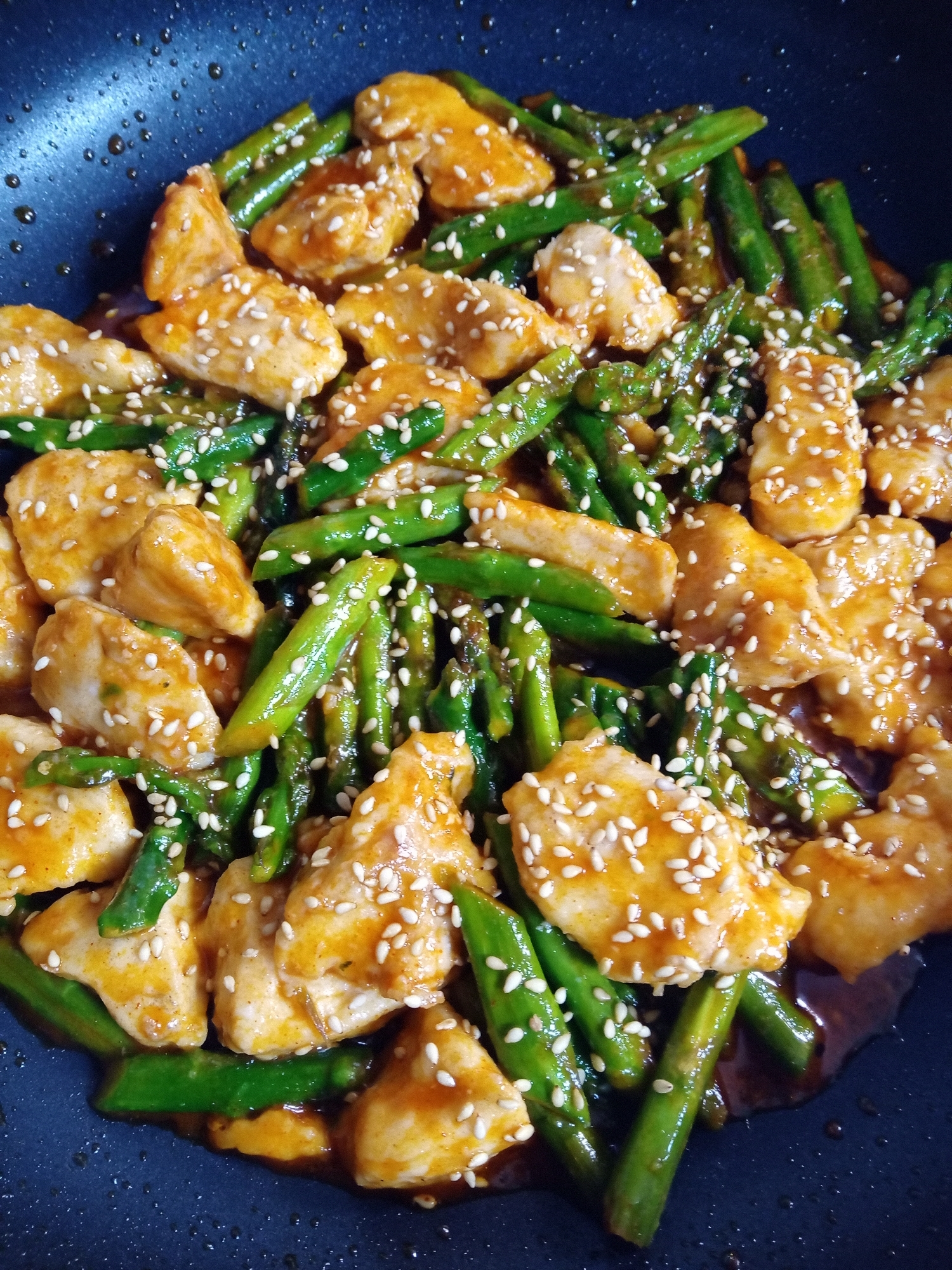 アスパラヤンニョムチキン