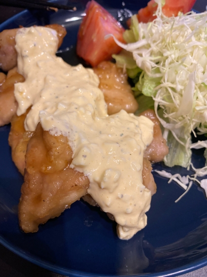 鶏むね肉de簡単♡揚げないチキン南蛮