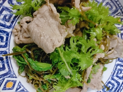 味付けが簡単であっという間に出来ました！わさび菜もたくさん食べられて嬉しいです♪美味しかったです！！