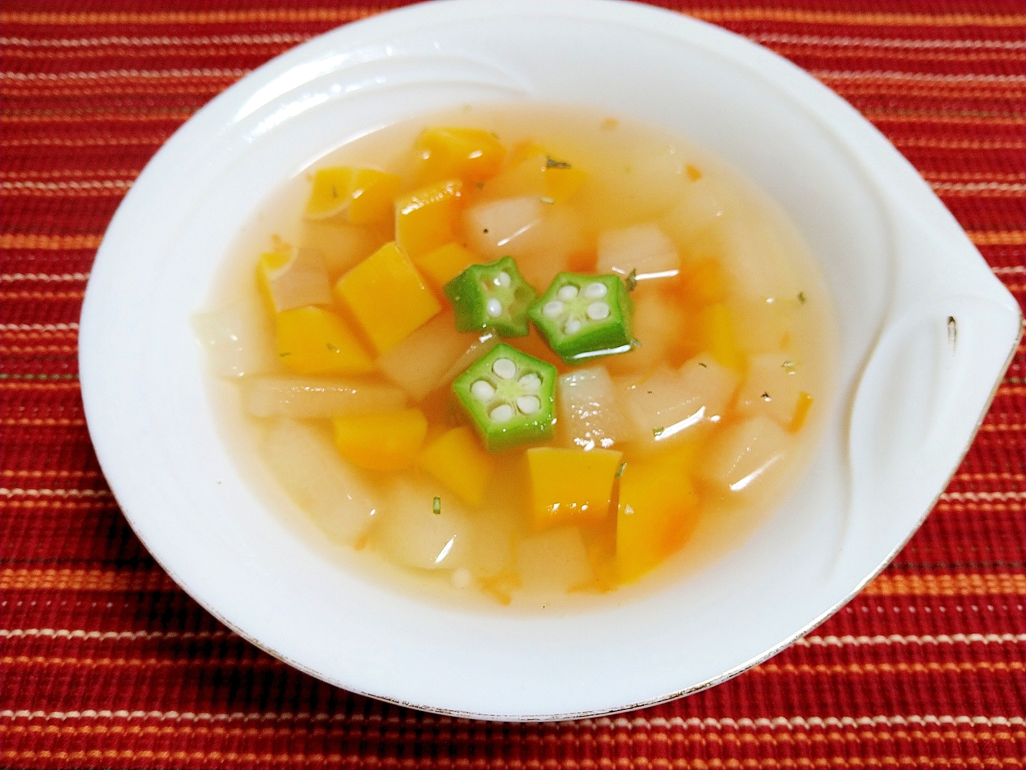 南瓜と冬瓜のスープ