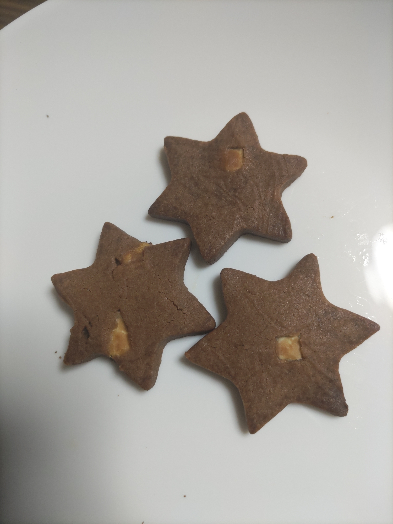 ホワイトチョコ入り米粉のココアクッキー